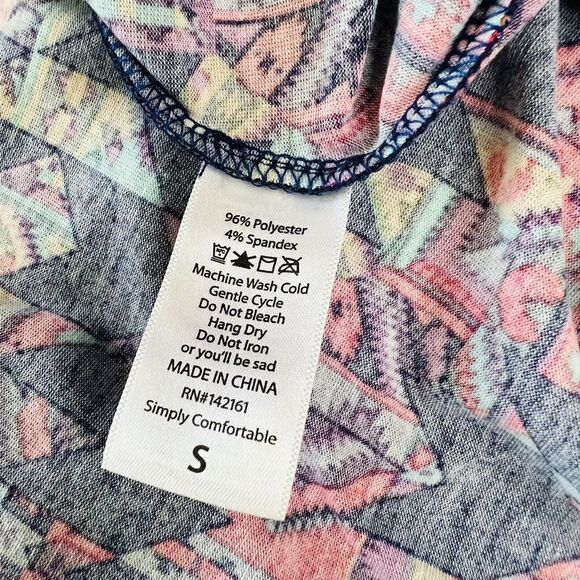 LulaRoe Madison Skirt With Pockets Casual Multicolor Travel Beautiful S 0711 - Picture 6 of 7